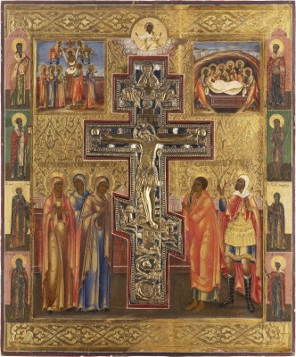 Picture GROSSFORMATIGE STAUROTHEK MIT DER KREUZIGUNG CHRISTI