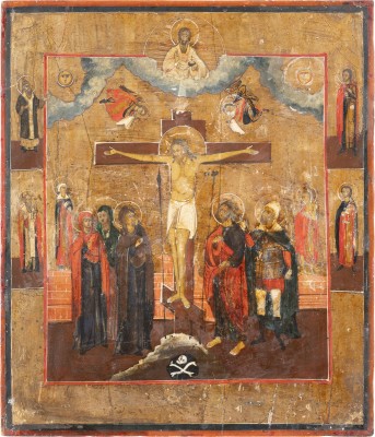 Bild GROSSE IKONE MIT DER KREUZIGUNG CHRISTI