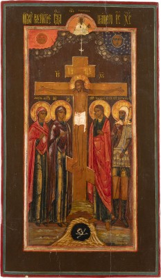 Bild GROSSE IKONE MIT DER KREUZIGUNG CHRISTI
