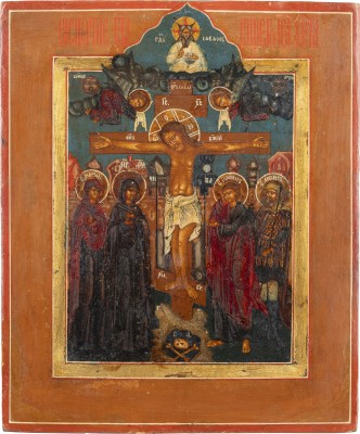 Bild KLEINE IKONE MIT DER KREUZIGUNG CHRISTI
