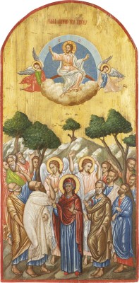 Bild MONUMENTALE IKONE MIT DER HIMMELFAHRT CHRISTI