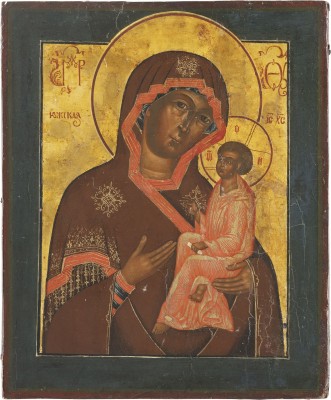Auktion 138<br>IKONE MIT DER GOTTESMUTTER VON TICHWIN (TICHWINSKAJA)