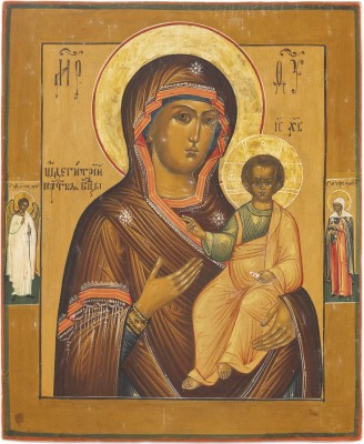 Auktion 138<br>IKONE MIT DER GOTTESMUTTER VON SMOLENSK (SMOLENSKAJA)