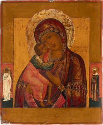 Auktion 138<br>IKONE MIT DER GOTTESMUTTER FEODOROWSKAJA