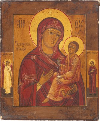 Auktion 138<br>IKONE MIT DER GOTTESMUTTER VON TICHWIN (TICHWINSKAJA)