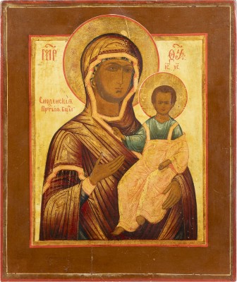 Auktion 138<br>IKONE MIT DER GOTTESMUTTER VON SMOLENSK (SMOLENSKAJA)