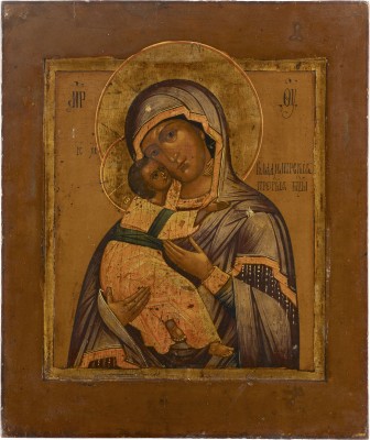 Auktion 138<br>IKONE MIT DER GOTTESMUTTER VON WLADIMIR (WLADIMIRSKAJA)