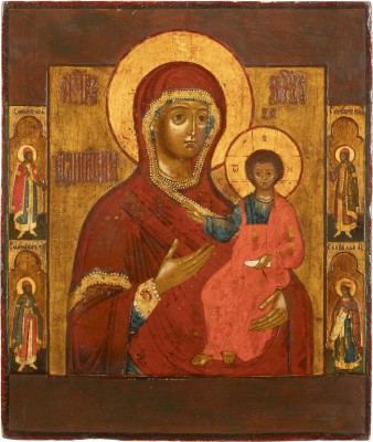 Auktion 138<br>IKONE MIT DER GOTTESMUTTER VON SMOLENSK (SMOLENSKAJA)