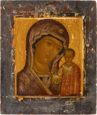 Auktion 138<br>IKONE MIT DER GOTTESMUTTER VON KASAN (KASANSKAJA)