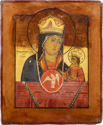Bild IKONE MIT DER GOTTESMUTTER VON TSCHENSTOCHAU (ERWEICHEN DER HARTEN HERZEN)