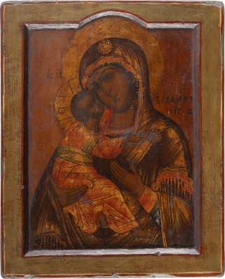 Picture KLEINE IKONE MIT DER GOTTESMUTTER VON WLADIMIR (WLADIMIRSKAJA)