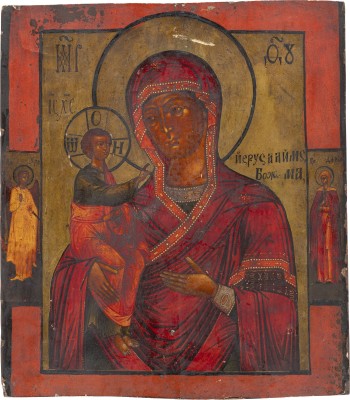 Picture GROSSE IKONE MIT DER GOTTESMUTTER VON JERUSALEM (JERUSALIMSKAJA)