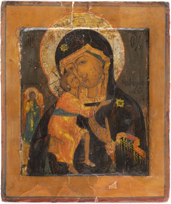Picture IKONE MIT DER GOTTESMUTTER FEODOROWSKAJA UND DEM HEILIGEN JOHANNES DEM VORLÄUFER