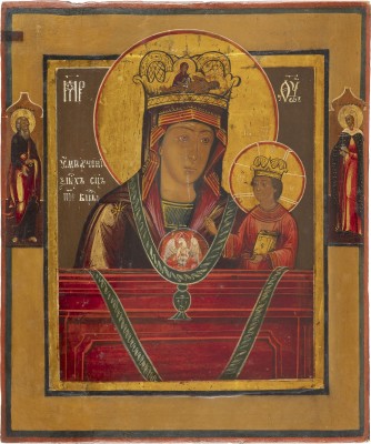 Picture IKONE MIT DER GOTTESMUTTER VON TSCHENSTOCHAU (ERWEICHEN DER HARTEN HERZEN)