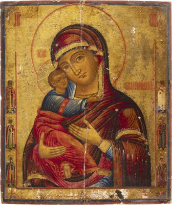 Picture GROSSFORMATIGE IKONE MIT DER GOTTESMUTTER VON WLADIMIR (WLADIMIRSKAJA)