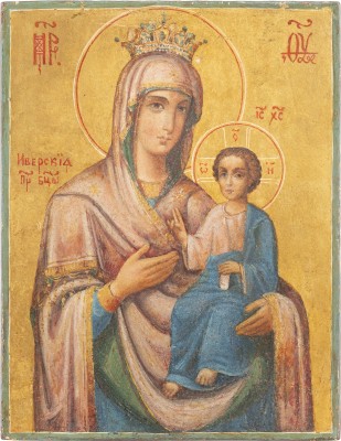 Auction 138<br>KLEINE IKONE MIT DER GOTTESMUTTER 'IWERSKAJA'