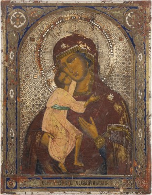 Auction 138<br>KLEINE IKONE MIT DER GOTTESMUTTER FEODOROWSKAJA