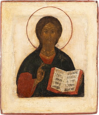 Auction 138<br>IKONE MIT CHRISTUS PANTOKRATOR