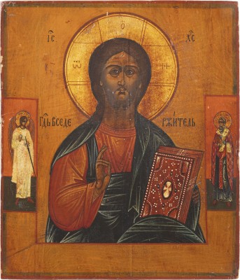 Auction 138<br>IKONE MIT CHRISTUS PANTOKRATOR
