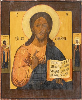 Auction 138<br>GROSSE IKONE MIT CHRISTUS PANTOKRATOR