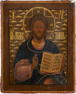 Auktion 138<br>IKONE MIT CHRISTUS PANTOKRATOR