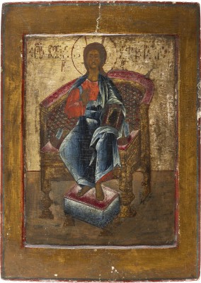 Picture GROSSFORMATIGE IKONE MIT DEM THRONENDEN CHRISTUS