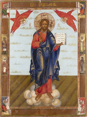 Picture GROSSFORMATIGE IKONE MIT CHRISTUS DEM WELTENHERRSCHER