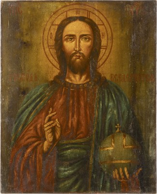 Bild GROSSE IKONE MIT CHRISTUS DEM WELTENHERRSCHER