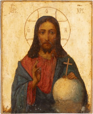 Bild IKONE MIT CHRISTUS DEM WELTENHERRSCHER