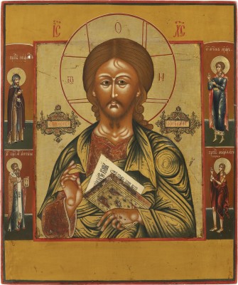 Auction 138<br>IKONE MIT CHRISTUS PANTOKRATOR