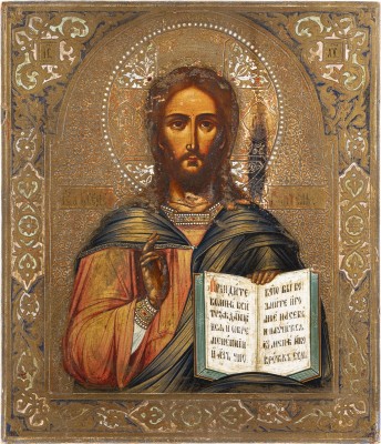 Auction 138<br>GROSSE IKONE MIT CHRISTUS PANTOKRATOR