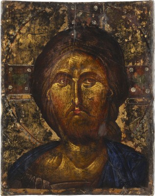 Auktion 138<br>GROSSE IKONE MIT CHRISTUS DEM ERLÖSER