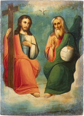 Picture IKONE MIT DER NEUTESTAMENTLICHEN DREIFALTIGKEIT