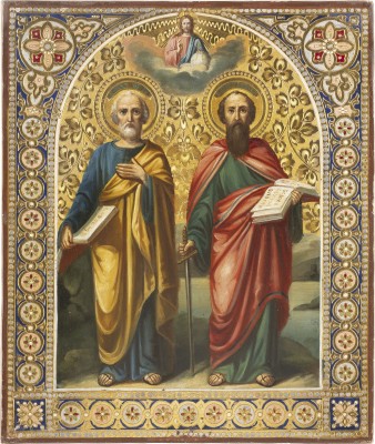 Auction 138<br>IKONE MIT DEN APOSTELN PETRUS UND PAULUS