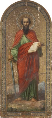 Picture MONUMENTALE IKONE MIT DEM APOSTEL PETRUS AUS EINER KIRCHEN-IKONOSTASE