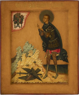 Auktion 138<br>IKONE MIT DEM HEILIGEN DEMETRIUS VON SALONIKI