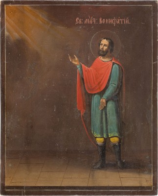 Bild IKONE MIT DEM HEILIGEN BONIFATIUS