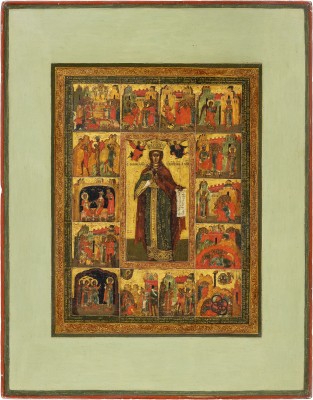 Picture SEHR FEINE VITA-IKONE MIT DER HEILIGEN KATHARINA