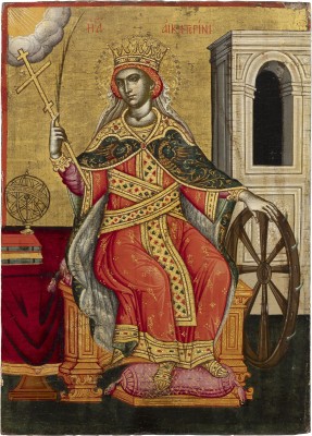 Picture IKONE MIT DER HEILIGEN MÄRTYRERIN KATHARINA