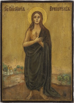 Bild KLEINE IKONE MIT DER HEILIGEN MARIA VON ÄGYPTEN