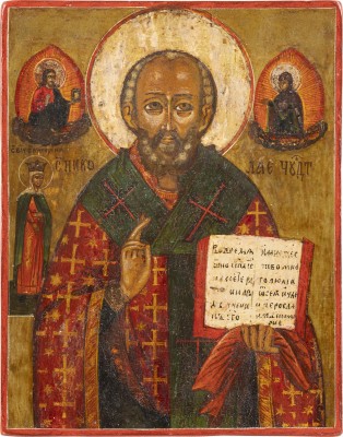 Auktion 138<br>KLEINE IKONE MIT DEM HEILIGEN NIKOLAUS VON MYRA
