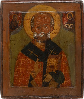 Auction 138<br>KLEINE IKONE MIT DEM HEILIGEN NIKOLAUS VON MYRA
