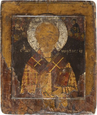 Auction 138<br>IKONE MIT DEM HEILIGEN NIKOLAUS VON MYRA