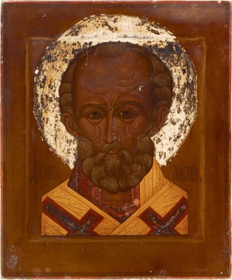 Auktion 138<br>IKONE MIT DEM HEILIGEN NIKOLAUS VON MYRA