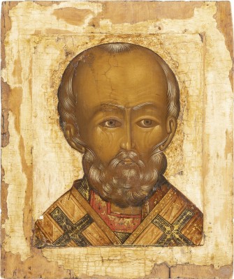 Auction 138<br>IKONE MIT DEM HEILIGEN NIKOLAUS VON MYRA
