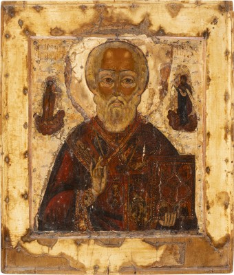 Auction 138<br>IKONE MIT DEM HEILIGEN NIKOLAUS VON MYRA