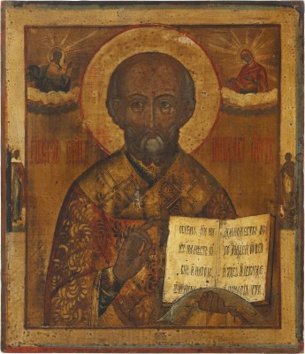 Auction 138<br>IKONE MIT DEM HEILIGEN NIKOLAUS VON MYRA