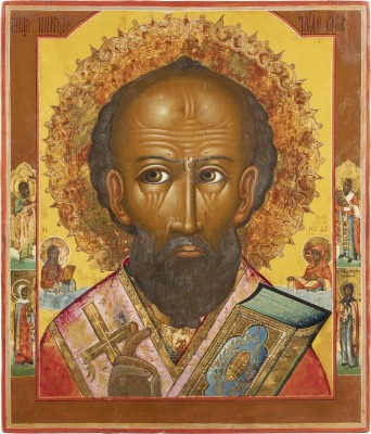 Auction 138<br>IKONE MIT DEM HEILIGEN NIKOLAUS VON MYRA