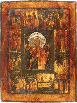 Auction 138<br>VITA-IKONE MIT DEM HEILIGEN NIKOLAUS VON MYRA