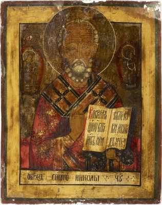 Auktion 138<br>IKONE MIT DEM HEILIGEN NIKOLAUS VON MYRA